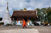 Luang Prabang, Laos. Wat Phonsaat, the temple on the opposite shore of the Nam Khan. 
